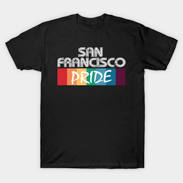 San Francisco Vintage Gay Pride T-Shirt by JohnRelo